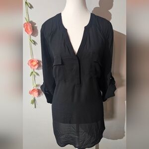 Harper 3/4 Sleeve Georgette Blouse Plus Size 2X